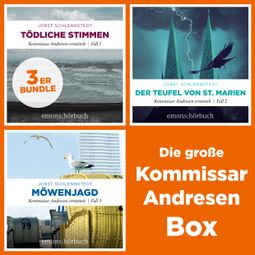 Das Buch “Die große Kommissar Andresen Box - Tödliche Stimmen, Der Teufel von St. Marien, Möwenjagd - Kommissar Andresen (Ungekürzt) – Jobst Schlennstedt” online hören