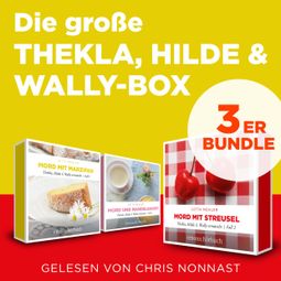Das Buch “Die große Thekla, Hilde & Wally Box - Mord und Mandelbaiser, Mord mit Streusel, Mord mit Marzipan - Thekla, Hilde, Wally (Ungekürzt) – Jutta Mehler” online hören