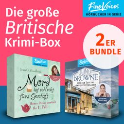 Das Buch “Die große Britische Krimi-Box - Mord ist schlecht fürs Geschäft: Honey Driver ermittelt + Juno Browne und der Tote im Antiquitätenladen: Juno Browne Krimi (ungekürzt) – Jean G. Goodhind, Stephanie Austin” online hören