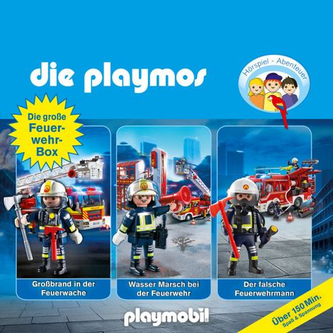 Hörbüch “Die Playmos - Das Original Playmobil Hörspiel, Die große Feuerwehr-Box, Folgen 42, 57, 62 – Florian Fickel, David Bredel, Simon X. Rost”