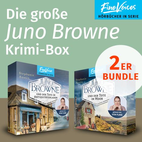 Hörbüch “Die große Juno Browne Krimi-Box - Juno Browne und der Tote im Antiquitätenladen + Juno Browne und der Tote im Moor (ungekürzt) – Stephanie Austin”