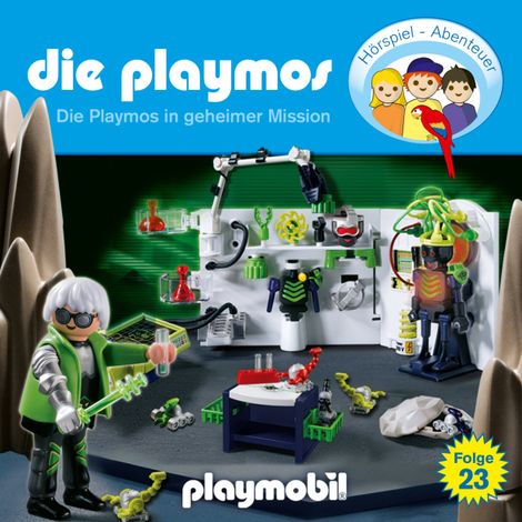 Hörbüch “Die Playmos - Das Original Playmobil Hörspiel, Folge 23: Die Playmos in geheimer Mission – Florian Fickel, Simon X. Rost”