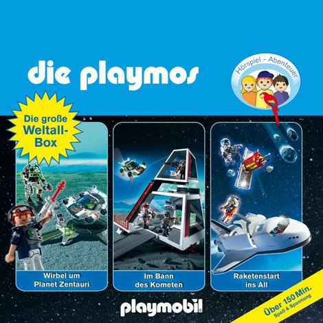 Hörbüch “Die Playmos - Das Original Playmobil Hörspiel, Die große Weltall-Box, Folgen 29, 36, 48 – Simon X. Rost & Florian Fickel”